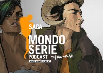 Cover di Saga fumetto podcast Mondoserie