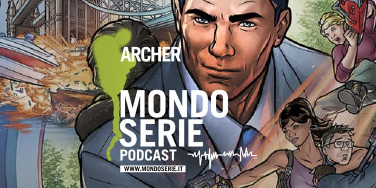 cover di Archer, podcast per Mondoserie
