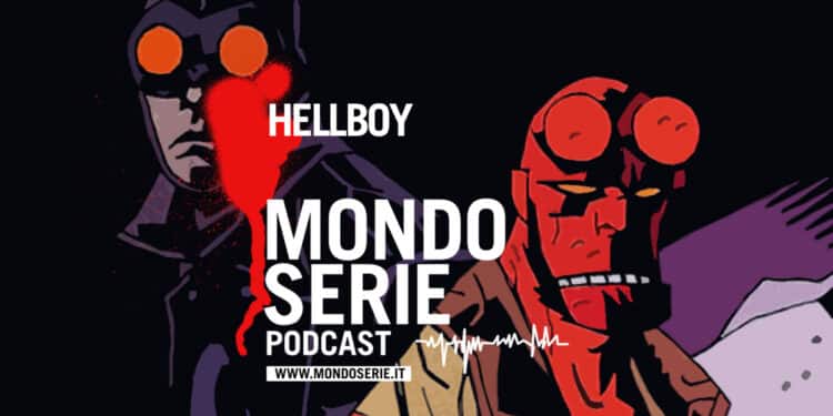 cover di Hellboy, podcast per Mondoserie